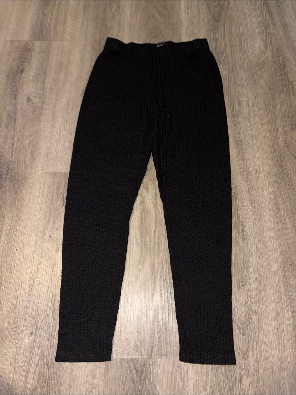SHEIN | Black Waffle Pants